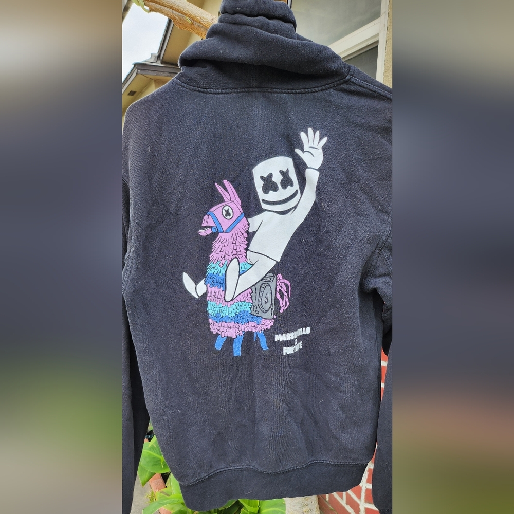 Marshmello x Fornite collaborate sweater